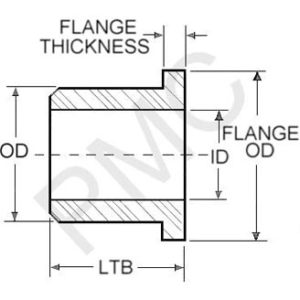 Flange Bushings - Nylon (MD Filled) | Plastic Machining Company