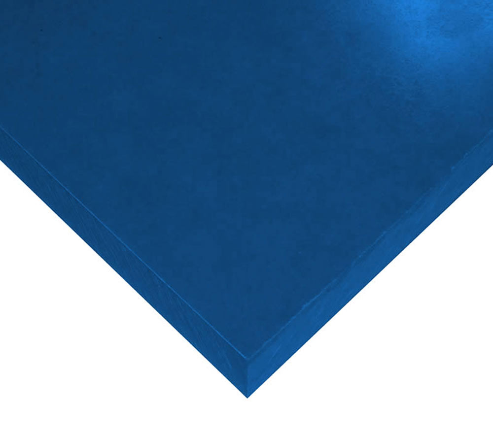 1 1/2" Tivar 88 Blue UHMW PE Sheet 1.50" UV Stabilized Thick x 12" x 24" 